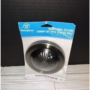 Westinghouse Traditional Ceiling Canopy Kit Antique Brass Finish 5" Diameter New